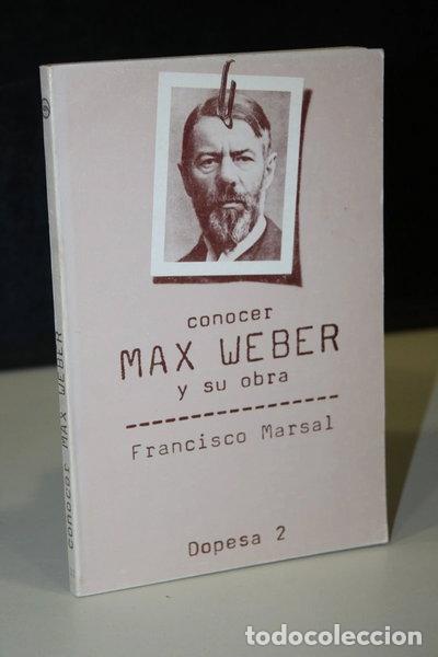 Livros em segunda m&atilde;o: Conocer Max Weber y su obra- 9788472353558
