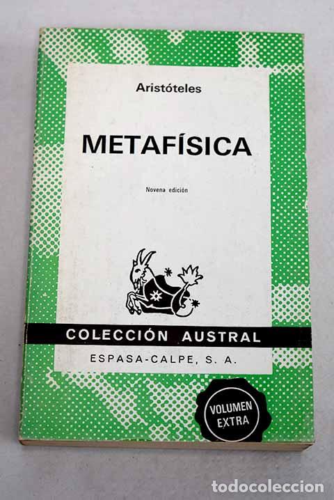 Libros: Metaf&iacute;sica: Arist&oacute;teles.- Arist&oacute;teles
