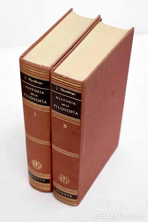Libros: Historia de la filosof&iacute;a.- Hirschberger, Johannes