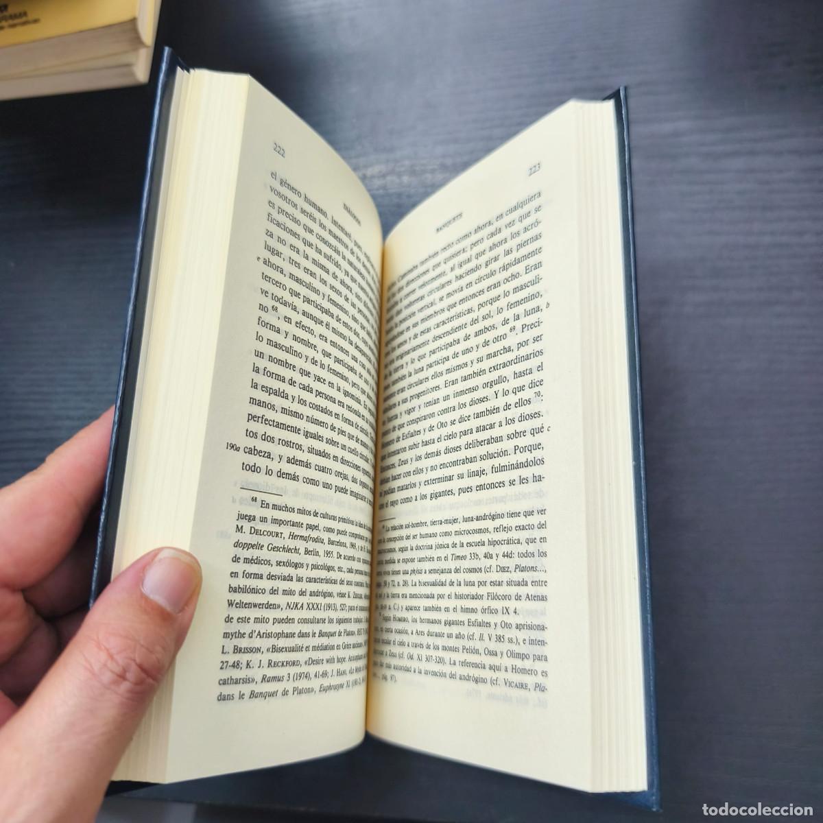 Libros: DIALOGOS III: FEDON, BANQUETE, FEDRO - PLATON - Foto 3