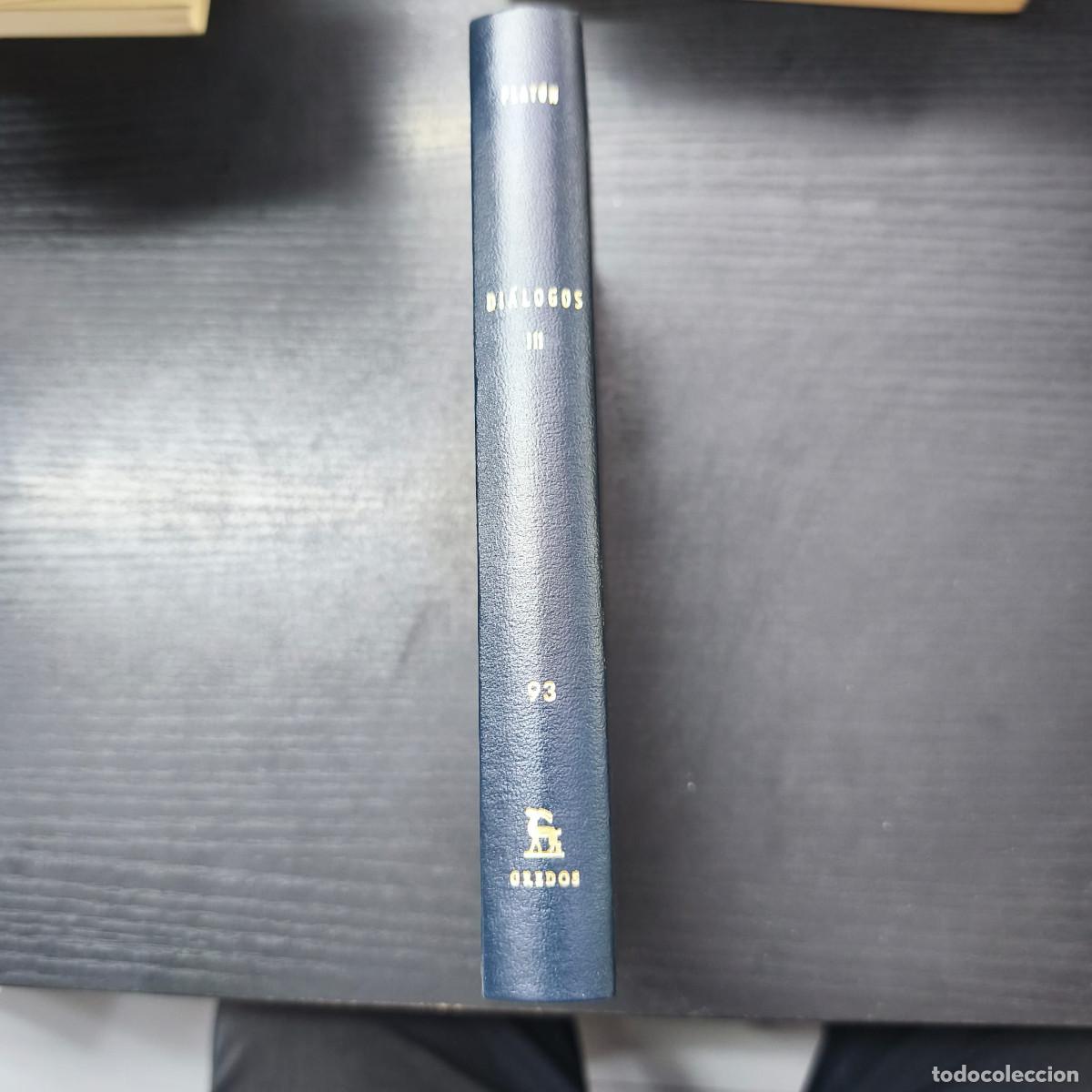 Libros: DIALOGOS III: FEDON, BANQUETE, FEDRO - PLATON - Foto 4