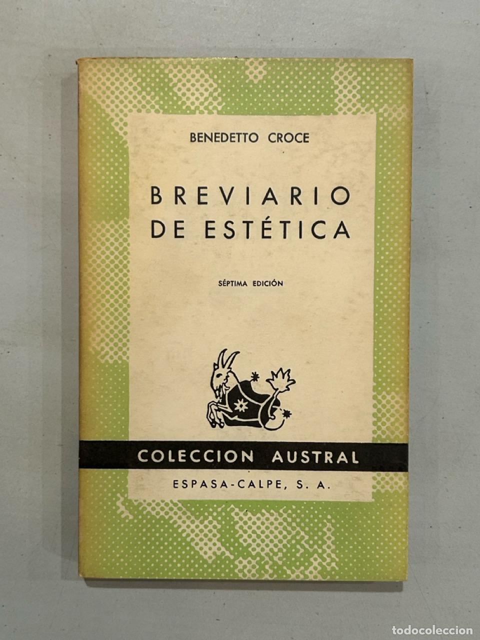 Libros: Benedetto Croce - Breviario de est&eacute;tica - Foto 1