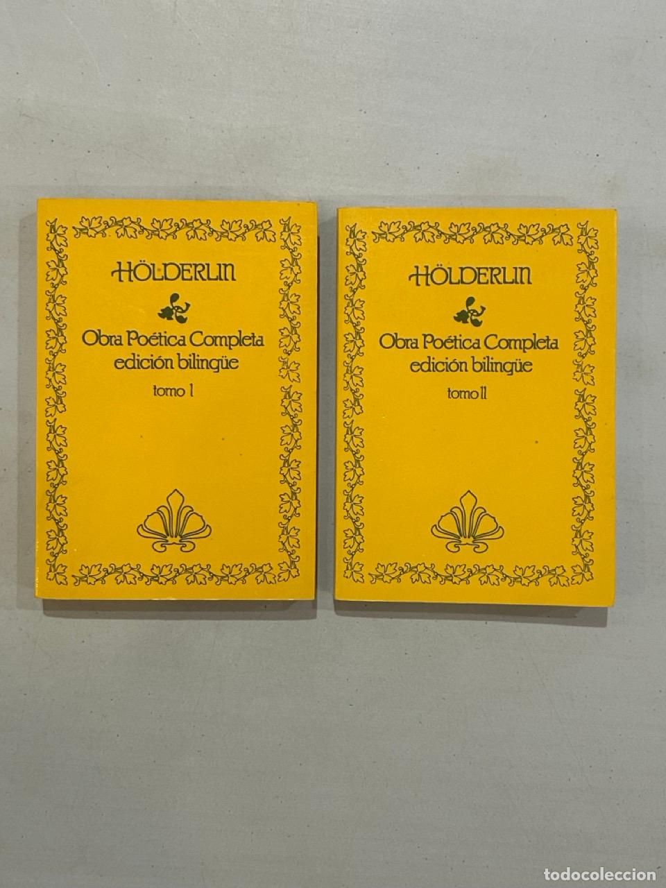 Libros: H&ouml;lderlin - Obra Po&eacute;tica Completa biling&uuml;e 2 tomos