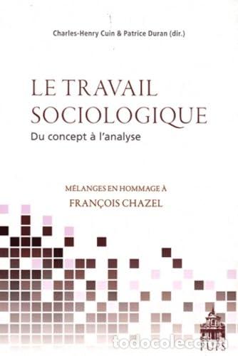 Libros: Le travail sociologique du concept a l'analyse melanges en hommage a Francois Chazel - COLLECTIF