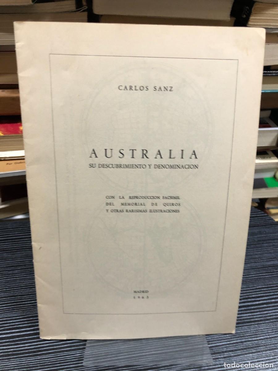 Libros: Australia: su descubrimiento y denominaci&oacute;n Carlos Sanz