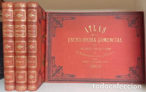 B&uuml;cher: ENCICLOPEDIA COMERCIAL (COMPLETA) 3 TOMOS + ATLAS DE LA ENCICLOPEDIA COMECIAL - TORRENTS Y MONNER, A