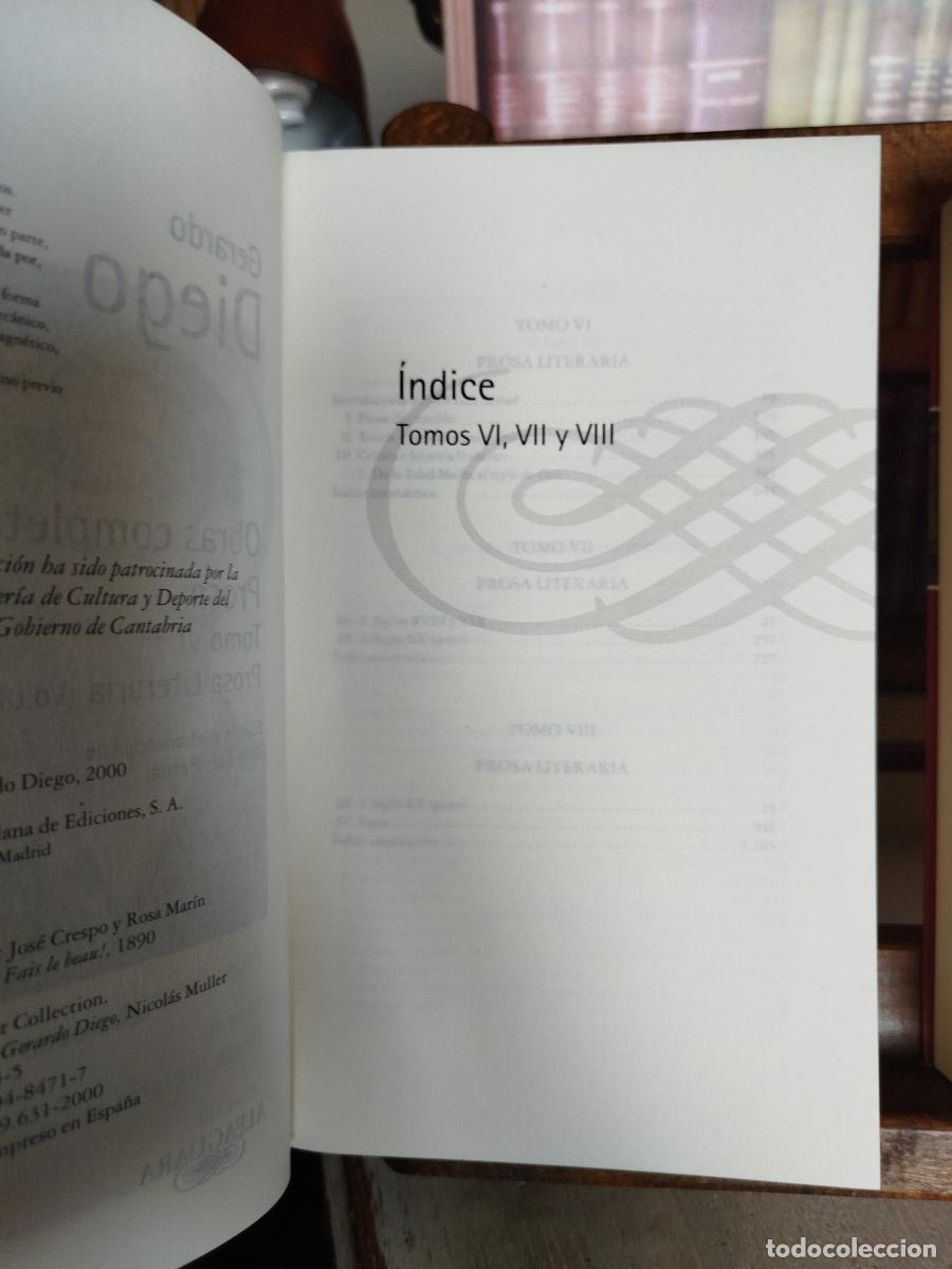 Libros: Obras completas: prosa (prosa literaria) - Diego, Gerardo (1896-1987) - Foto 8