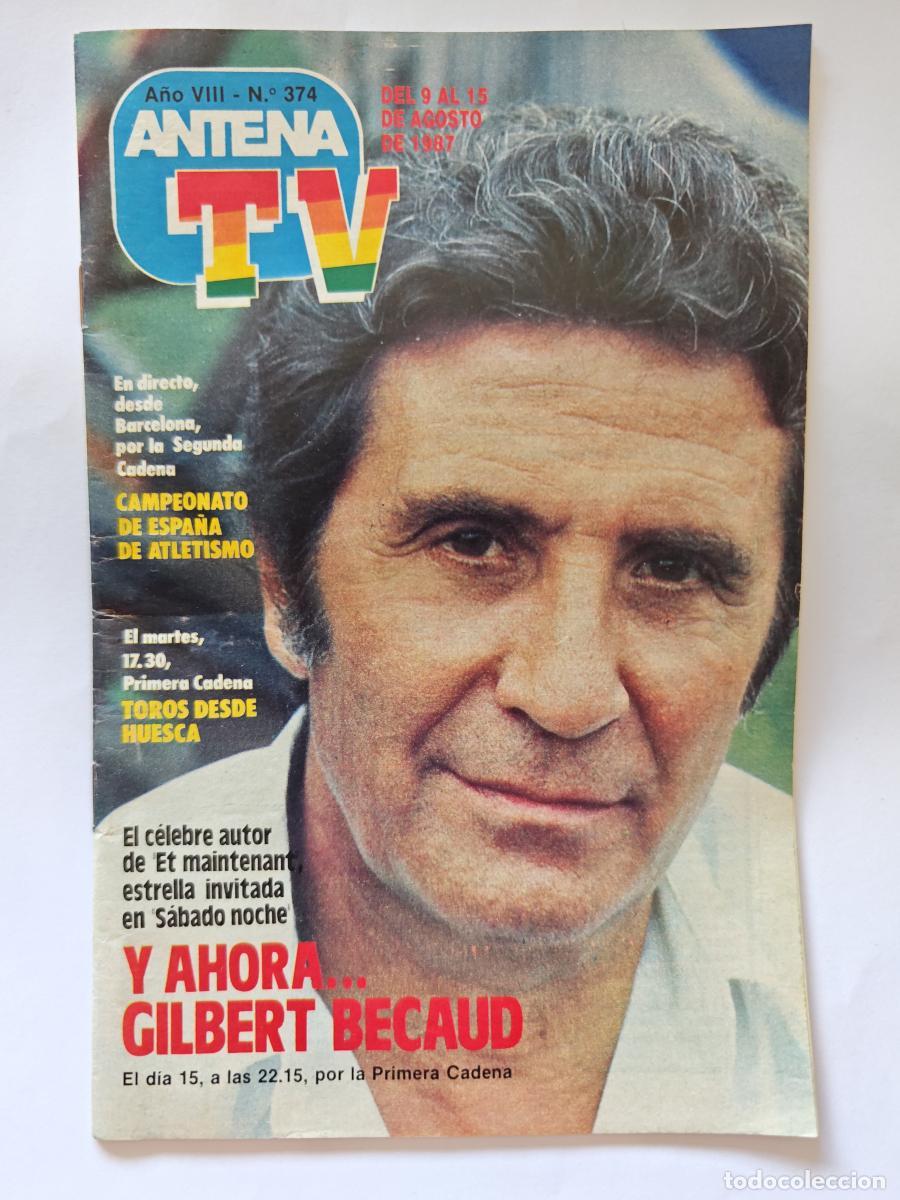 Libri di seconda mano: ANTENA TV N 374- gilbert becaud- 1987 -tdkc118 - revista
