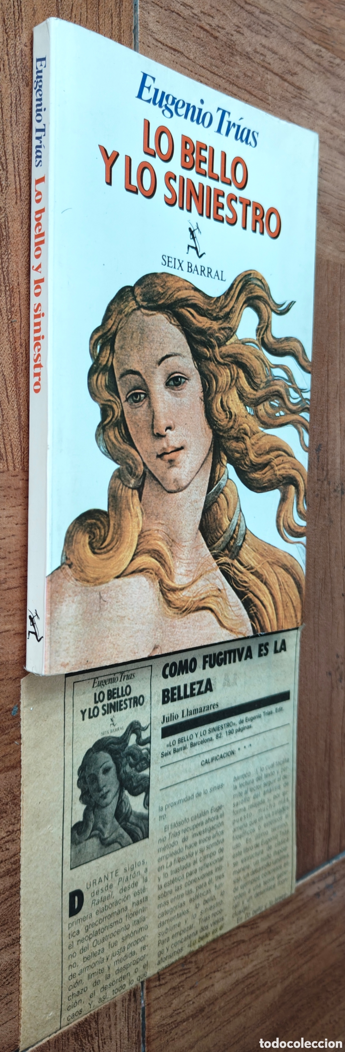 Libros: Lo bello y lo siniestro � Seix Barral - Eugenio Trias