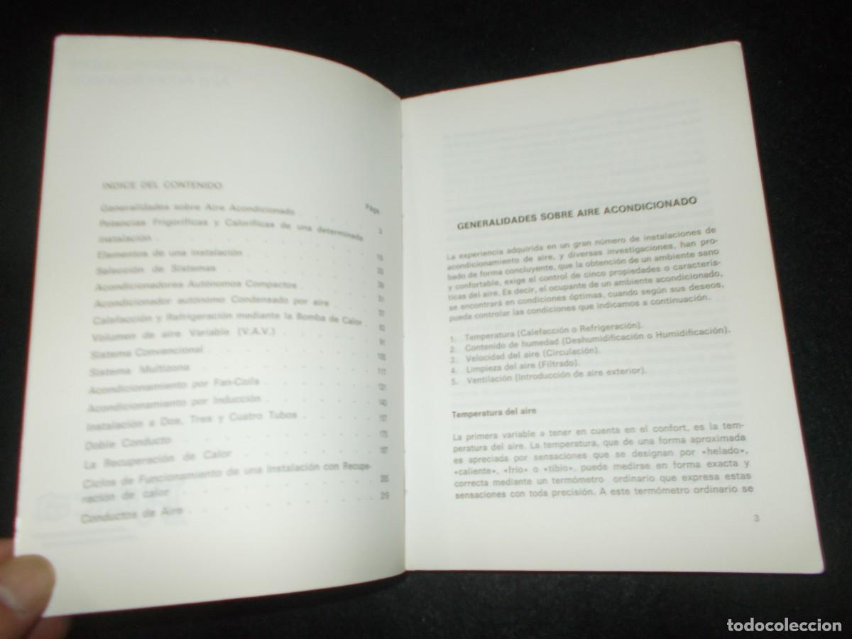 Libros: GENERALIDADES SOBRE AIRE ACONDICIONADO. ROCA. 1986. Libro - Foto 2