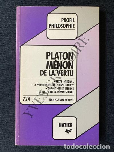 Libros: Platon: M&eacute;non de la vertu- 9782218076381