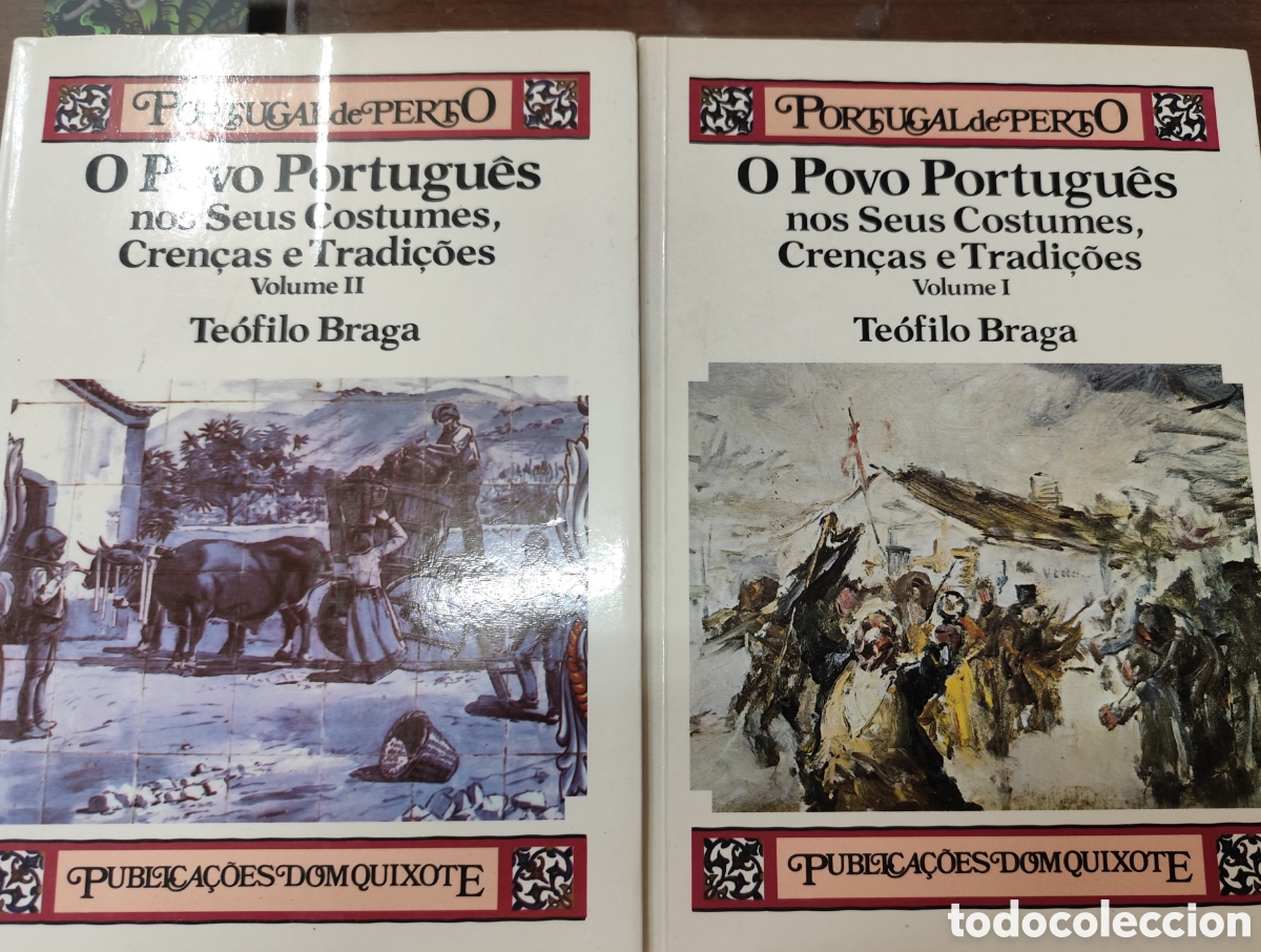 Libros: O POVO PORTUGUES NOS SEUS COSTUMES,CREN&Ccedil;AS E TRADI&Ccedil;OES. Colecci&oacute;n Portugal de Perto. Biblioteca de E