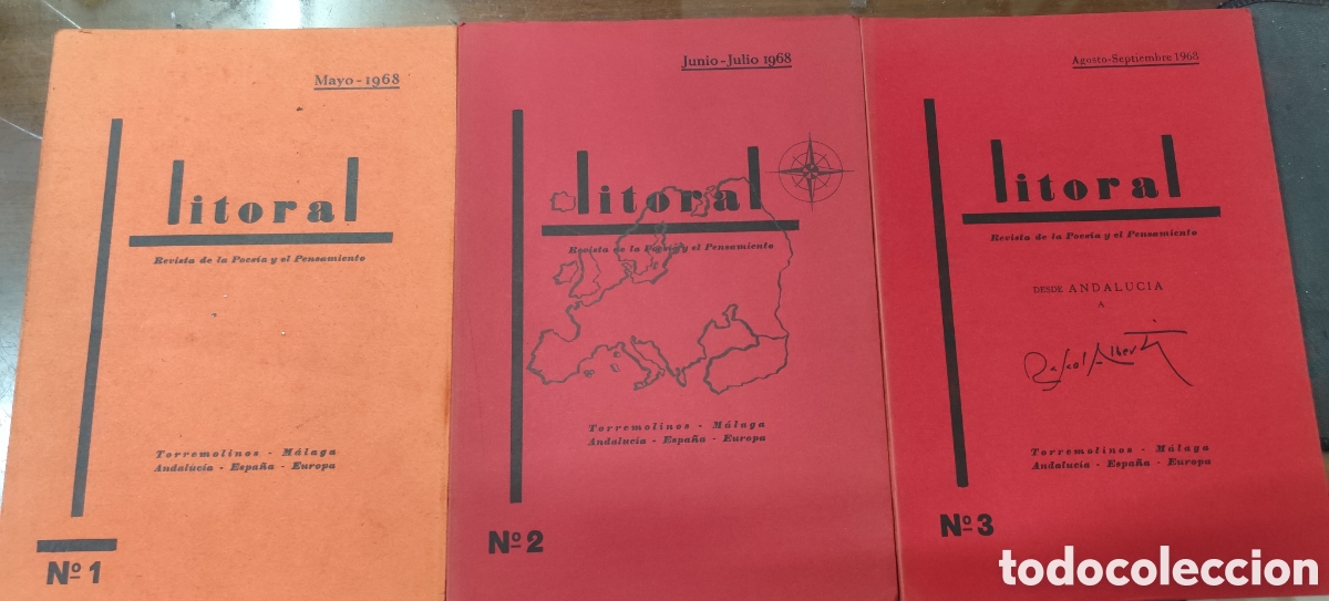Libros: LITORAL. Revista de la Poes&iacute;a y el Pensamiento. Del n&ordm; 1 al n&ordm; 12 ( n&ordm; 8 y 9 doble especial ). Los
