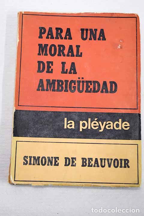 Livros em segunda m&atilde;o: Para una moral de la ambiguedad.- Beauvoir, Simone de