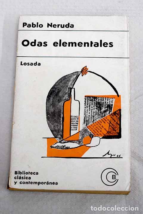 Libros: Odas elementales: Neruda, Pablo.- Neruda, Pablo