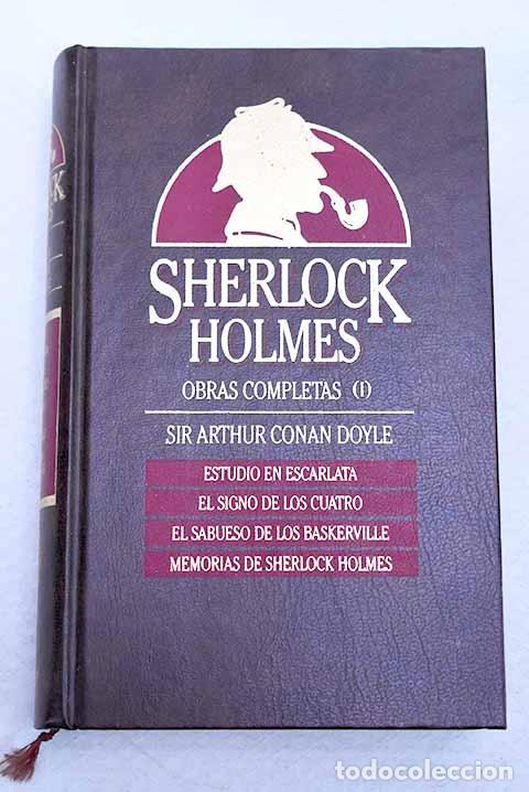 Libros: Estudio en escarlata ; El signo de los cuatro; El sabueso de los Baskerville.- Conan-Doyle, Arthur