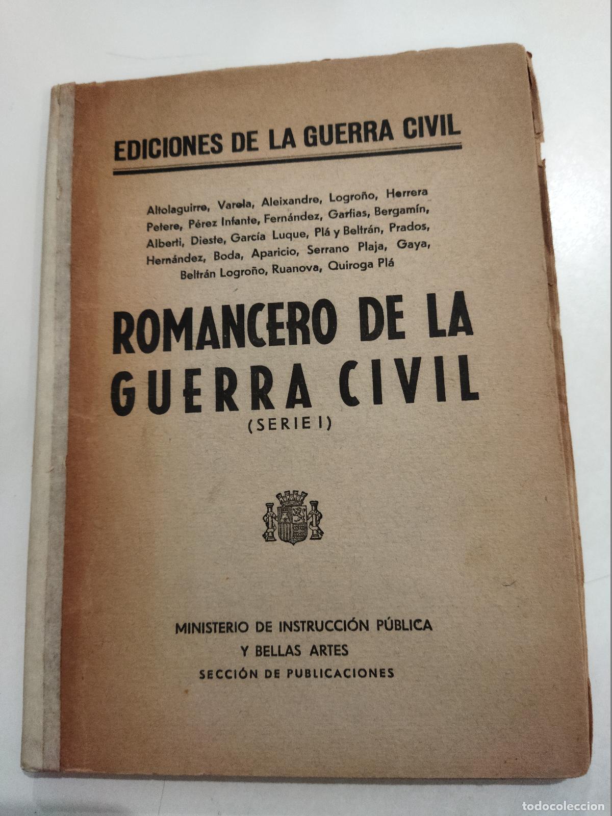 Libri di seconda mano: ROMANCERO DE LA GUERRA CIVIL (SERIE I) - VARIOS AUTORES