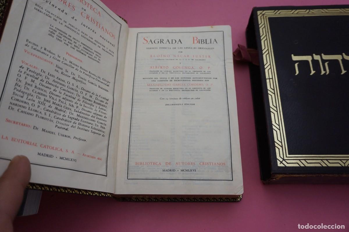 Libros: S3/ SAGRADA BIBLIA - VERSION DIRECTA DE LAS LENGUAS ORIGINALES - MADRID MCMLXVI - Foto 6