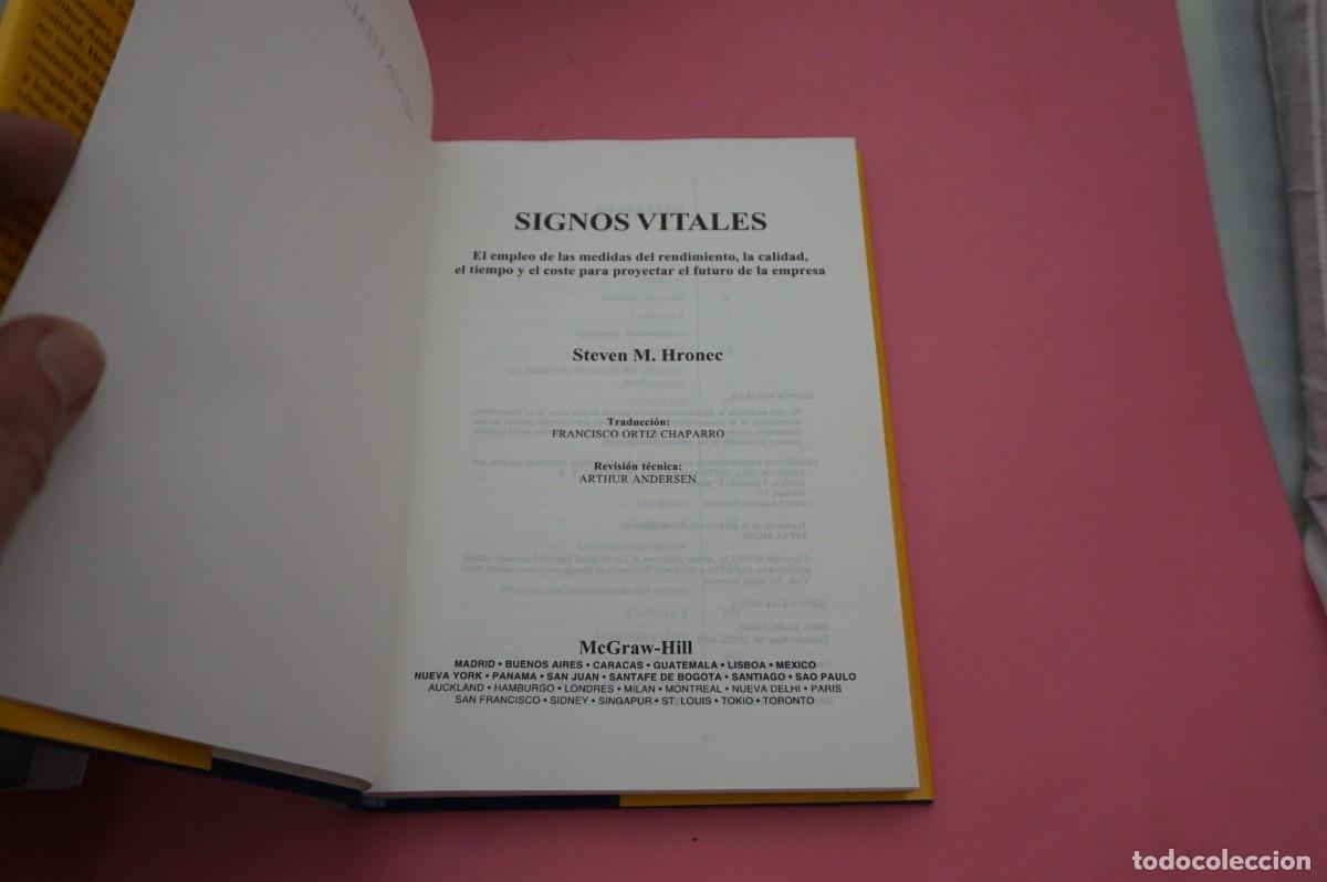 Libros: S3/ SIGNOS VITALES - STEVEN M. HRONEC - Foto 2