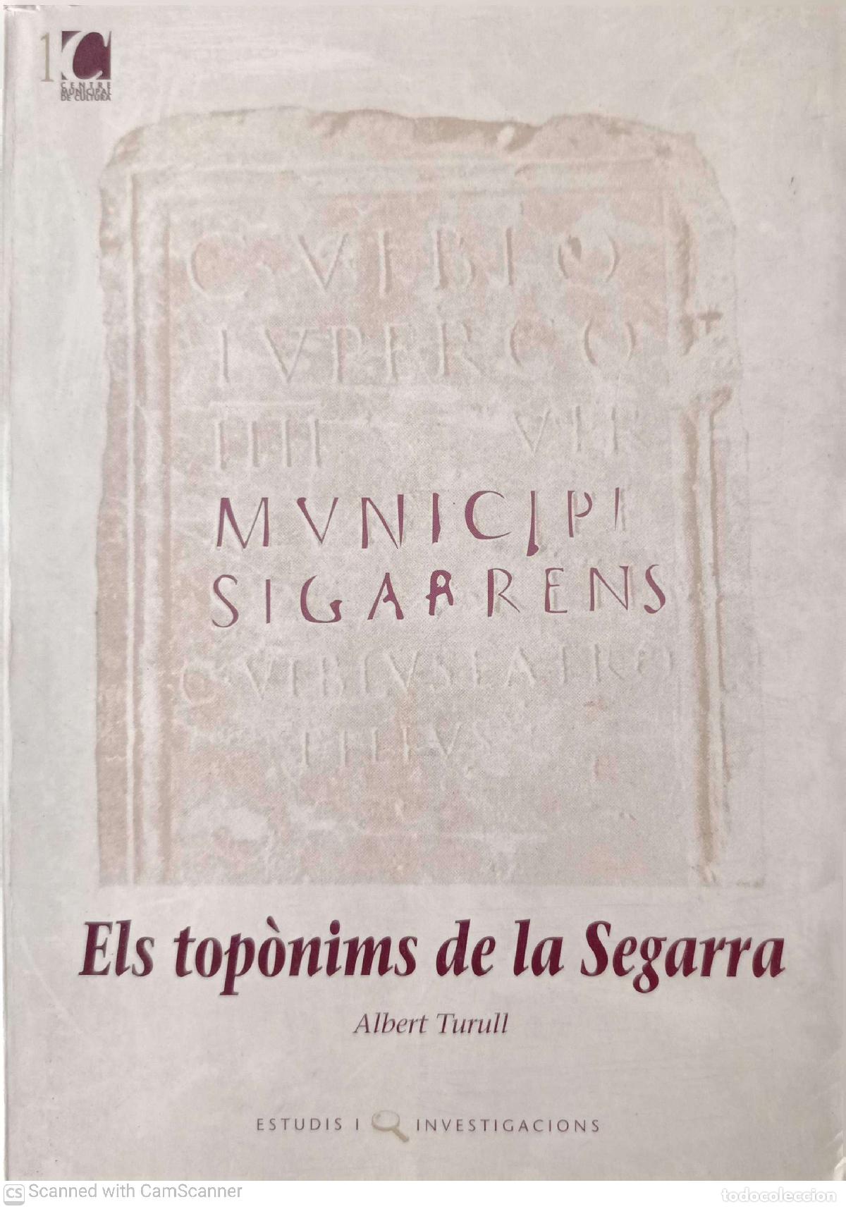 Libros: Els top&oacute;nims de la Segarra - Albert Turull
