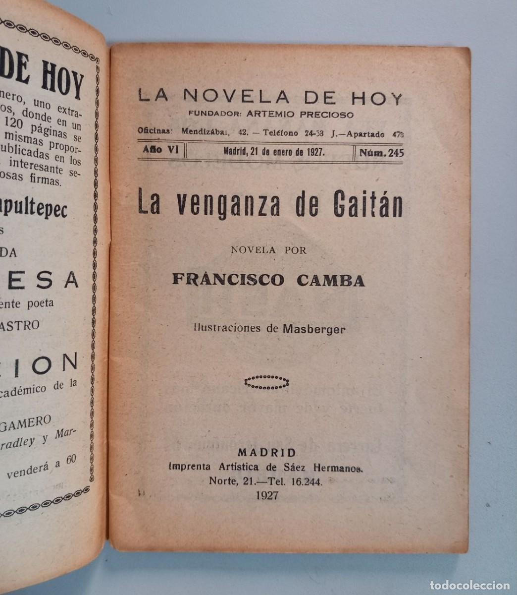 Libros: La venganza de Gait&aacute;n. - CAMBA, Francisco: - Foto 3
