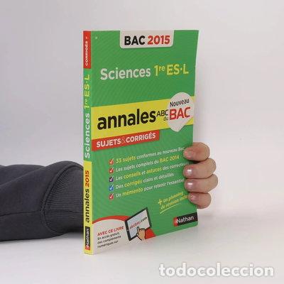 books: Sciences 1re ES-L: Sujets et corrig&eacute;s- 9782091892344