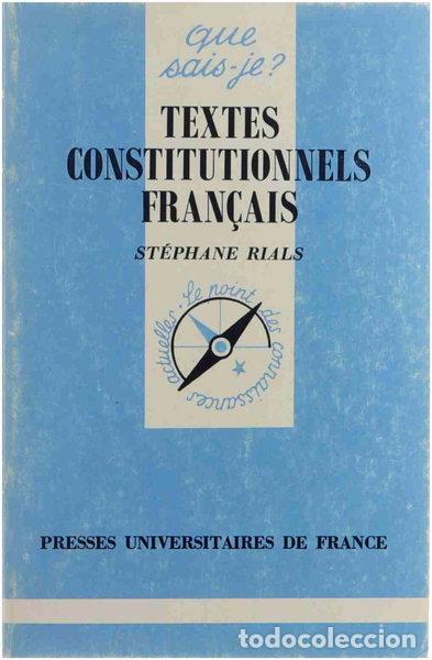 B&uuml;cher: Textes constitutionnels fran&ccedil;ais- 9782130474128