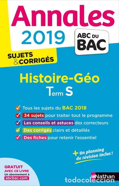 Libros: Annales ABC du Bac 2019 - Histoire-G&eacute;ographie - Terminale S- 9782091573489