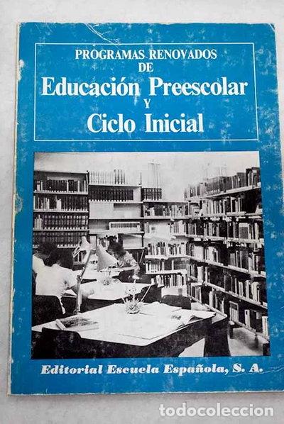 Livros em segunda m&atilde;o: Programas renovados de educaci&oacute;n preescolar y ciclo inicial- 9788433101334