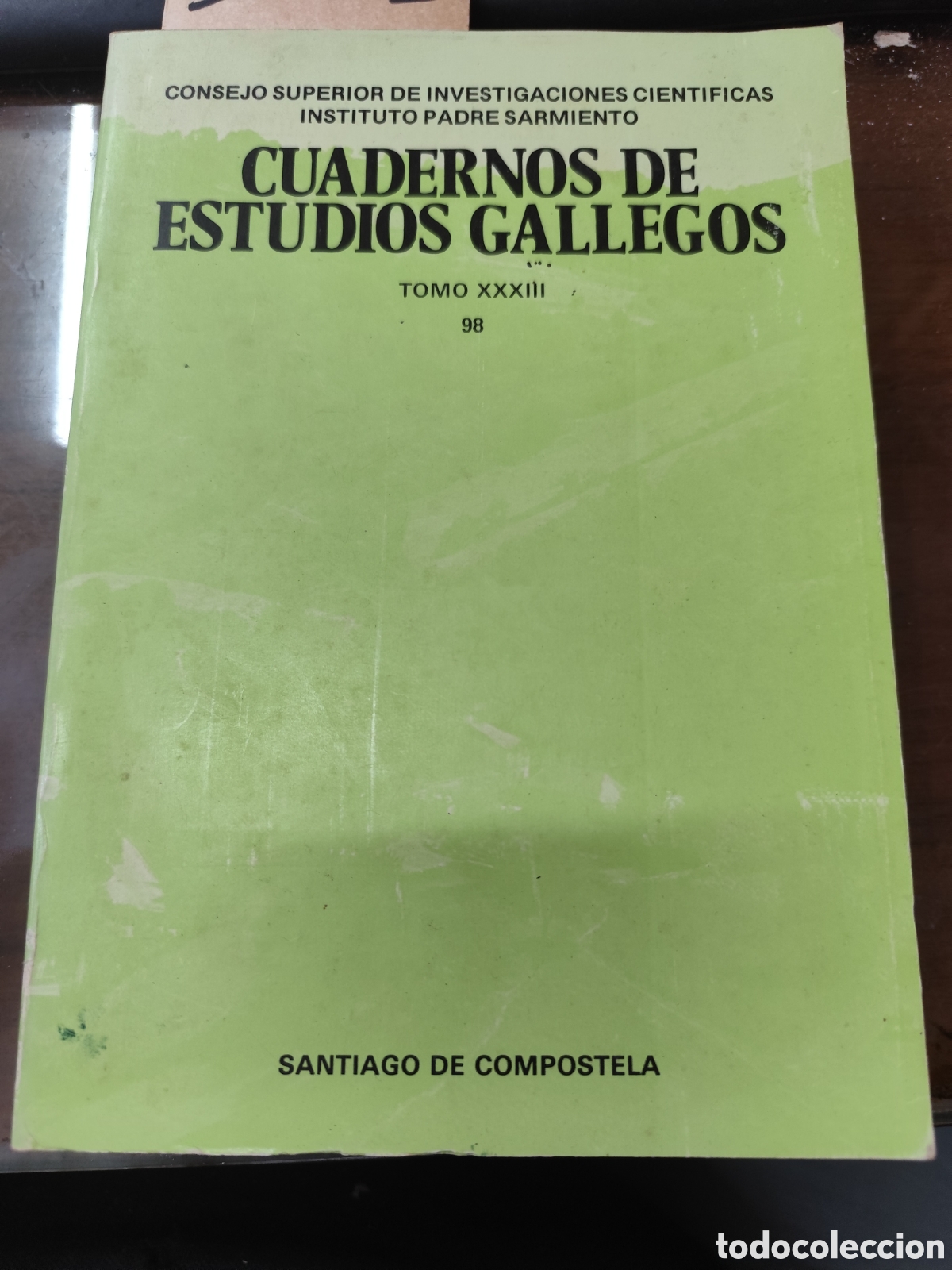 Libros: CUADERNOS DE ESTUDIOS GALLEGOS. Tomo XXXIII. n&ordm; 98. Instituto Padre Sarmiento. Galicia