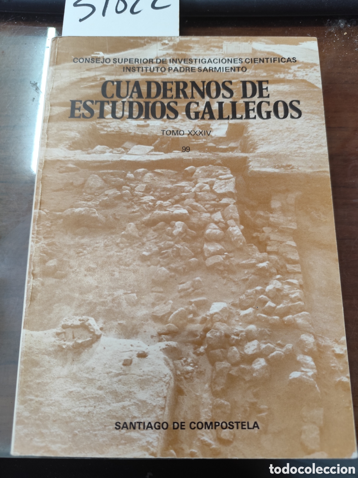 Libros: CUADERNOS DE ESTUDIOS GALLEGOS. Tomo XXXIV. n&ordm; 99. Instituto Padre Sarmiento. Galicia