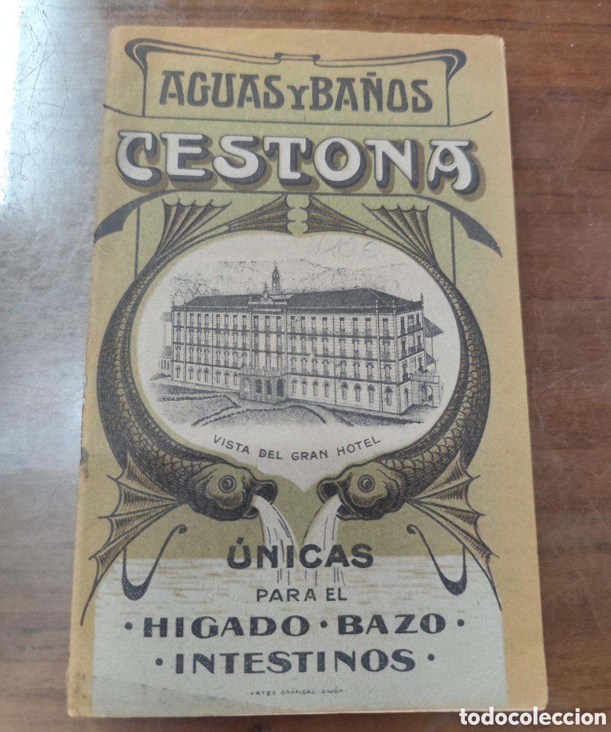 Livros em segunda m&atilde;o: AGUAS Y BA&Ntilde;OS. CESTONA. Unicas para el higado,bazo y intestinos. Siglo XIX. Original - EGUIGUREN,Jos