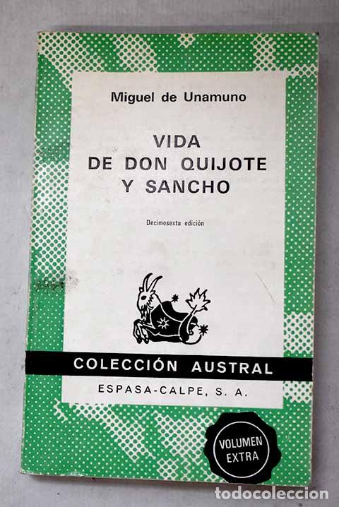 Libros: Vida de Don Quijote y Sancho.- Unamuno, Miguel de