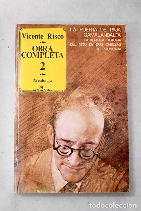 books: Obra completa, Tomo II.- Risco, Vicente