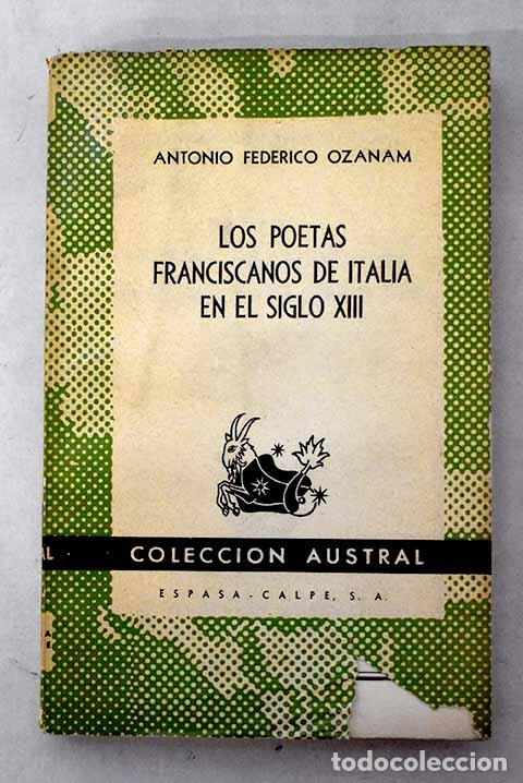 Livres: Los poetas franciscanos en Italia en el siglo XIII.- Federico Ozanam