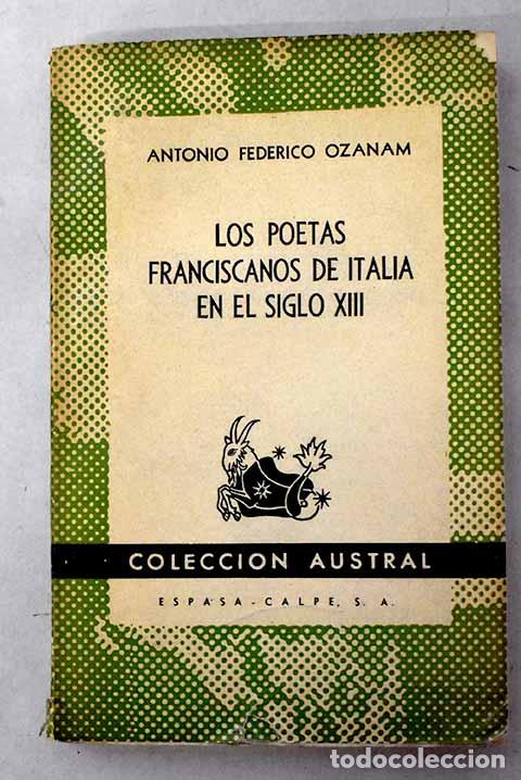 Livres: Los poetas franciscanos en Italia en el siglo XIII.- Federico Ozanam