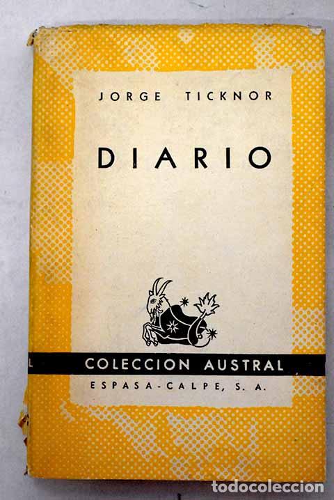 Libros: Diario: Ticknor, George.- Ticknor, George