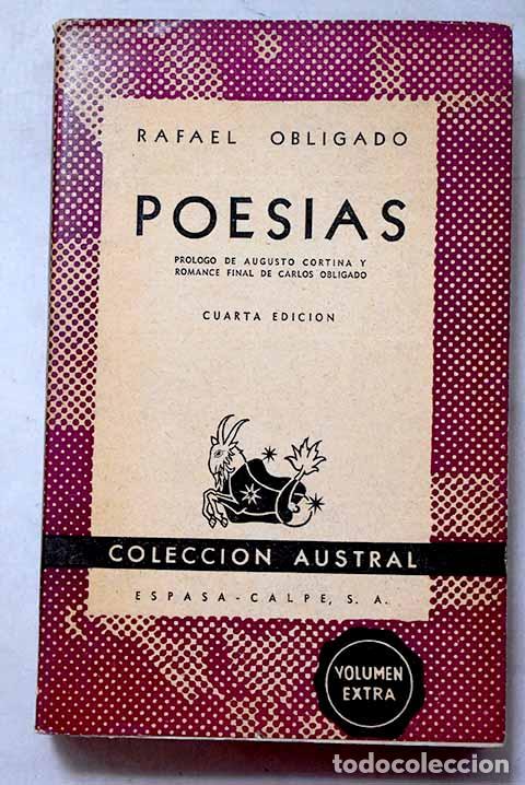 Libros: Poes&iacute;as: Obligado, Rafael.- Obligado, Rafael
