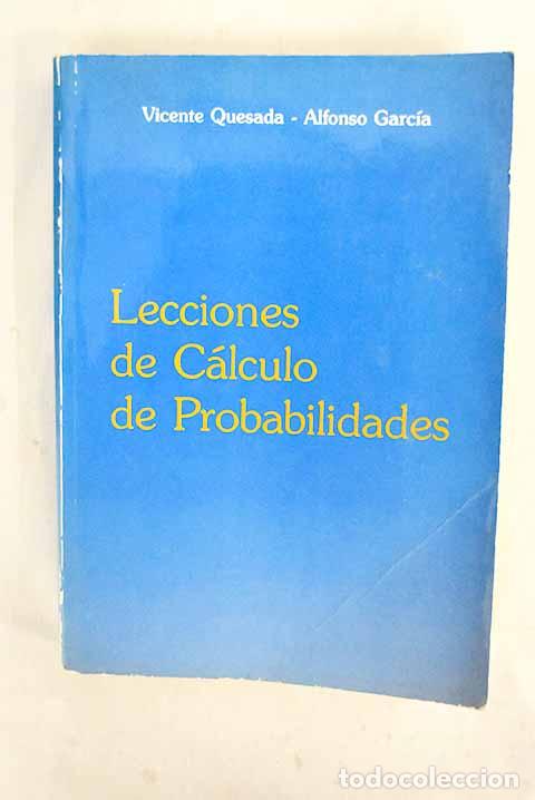 Livros em segunda m&atilde;o: Lecciones de c&aacute;lculo de probabilidades.- Quesada Paloma, V.
