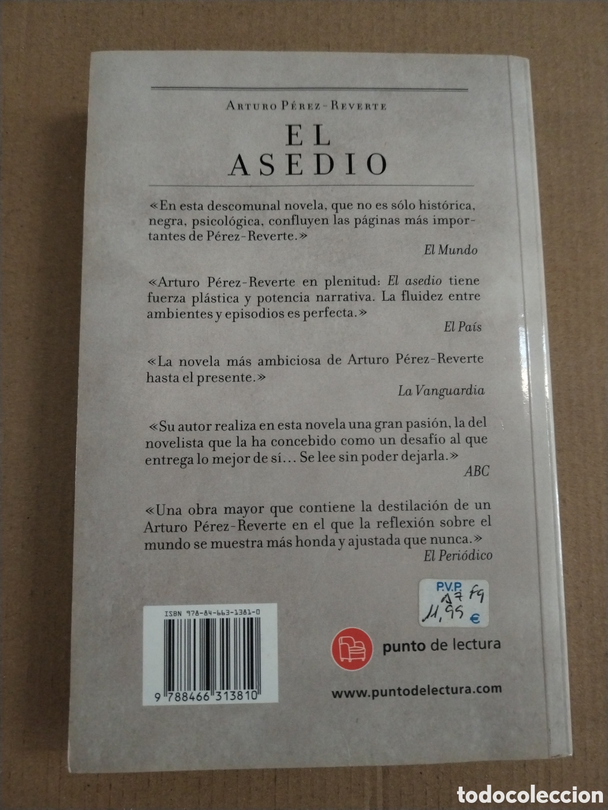 Libros: EL ASEDIO. Arturo P&eacute;rez-Reverte. CL. - Foto 2