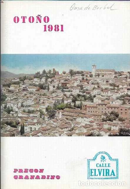 Libros: Calle Elvira. Preg&oacute;n granadino. Oto&ntilde;o 1981. - Jos&eacute; Maria Buguella y otros