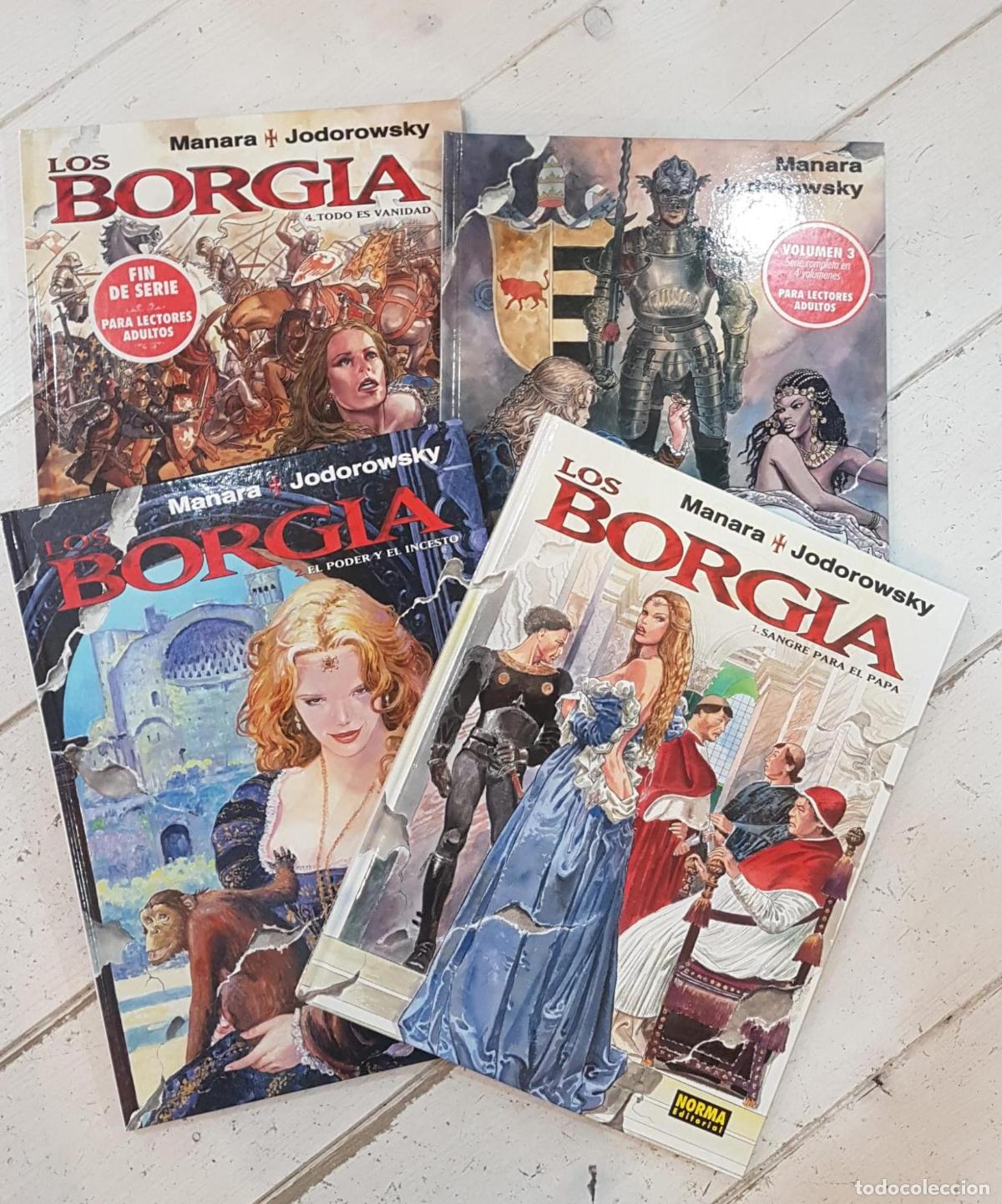 Libros: LOS BORGIA. JODOROWSKY & MANARA. COMPLETA, 4 &Aacute;LBUMES, NORMA EDITORIAL -