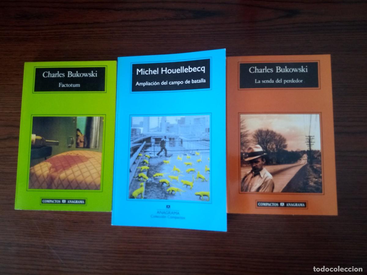 Libros: 12 libros- Compactos / Anagrama (Bukowski, Auster, Kennedy Toole, Houellebecq, Sharpe, etc)