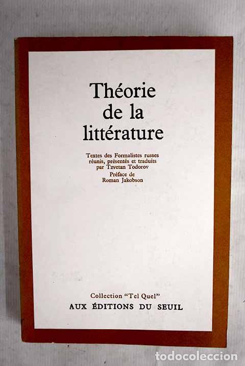 Libros: Th&eacute;orie de la litt&eacute;rature