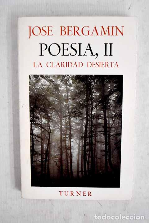 Livros em segunda m&atilde;o: Poes&iacute;a, tomo II: Bergam&iacute;n, Jos&eacute;.- Bergam&iacute;n, Jos&eacute;