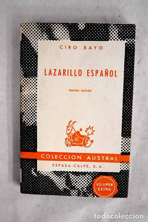 Libros: Lazarillo espa&ntilde;ol: Bayo, Ciro.- Bayo, Ciro