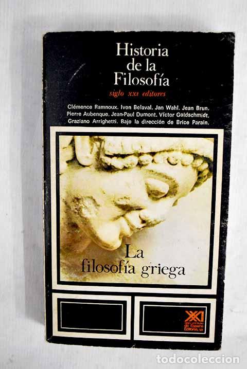 Libros: La filosof&iacute;a griega: