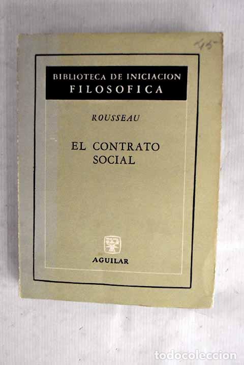 Libros: El contrato social: Rousseau, Jean-Jacques.- Rousseau, Jean-Jacques