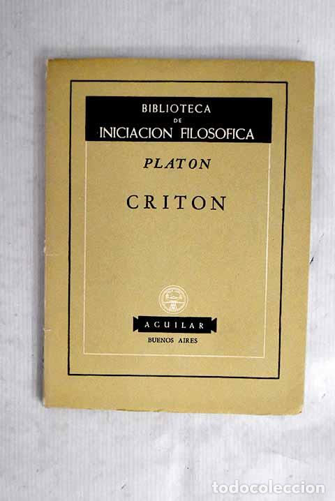 Libros: Crit&oacute;n: Plat&oacute;n: Aguilar..- Plat&oacute;n