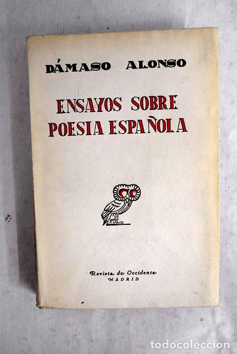 Livros em segunda m&atilde;o: Ensayos sobre poes&iacute;a espa&ntilde;ola.- Alonso, D&aacute;maso